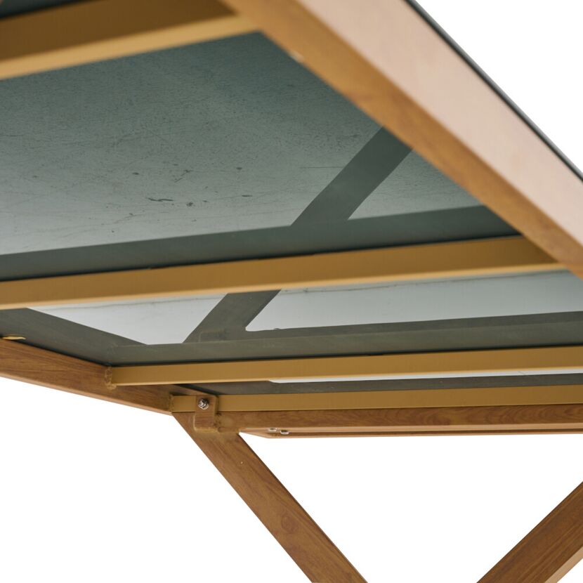 Gartentisch 'Catania' Aluminium/Glas 90 x 74 x 200 cm