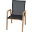 Gartenstuhl 'Catania' stapelbar Aluminium braun 57 x 92 x 56 cm