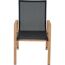 Gartenstuhl 'Catania' stapelbar Aluminium braun 57 x 92 x 56 cm
