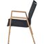 Gartenstuhl 'Catania' stapelbar Aluminium braun 57 x 92 x 56 cm
