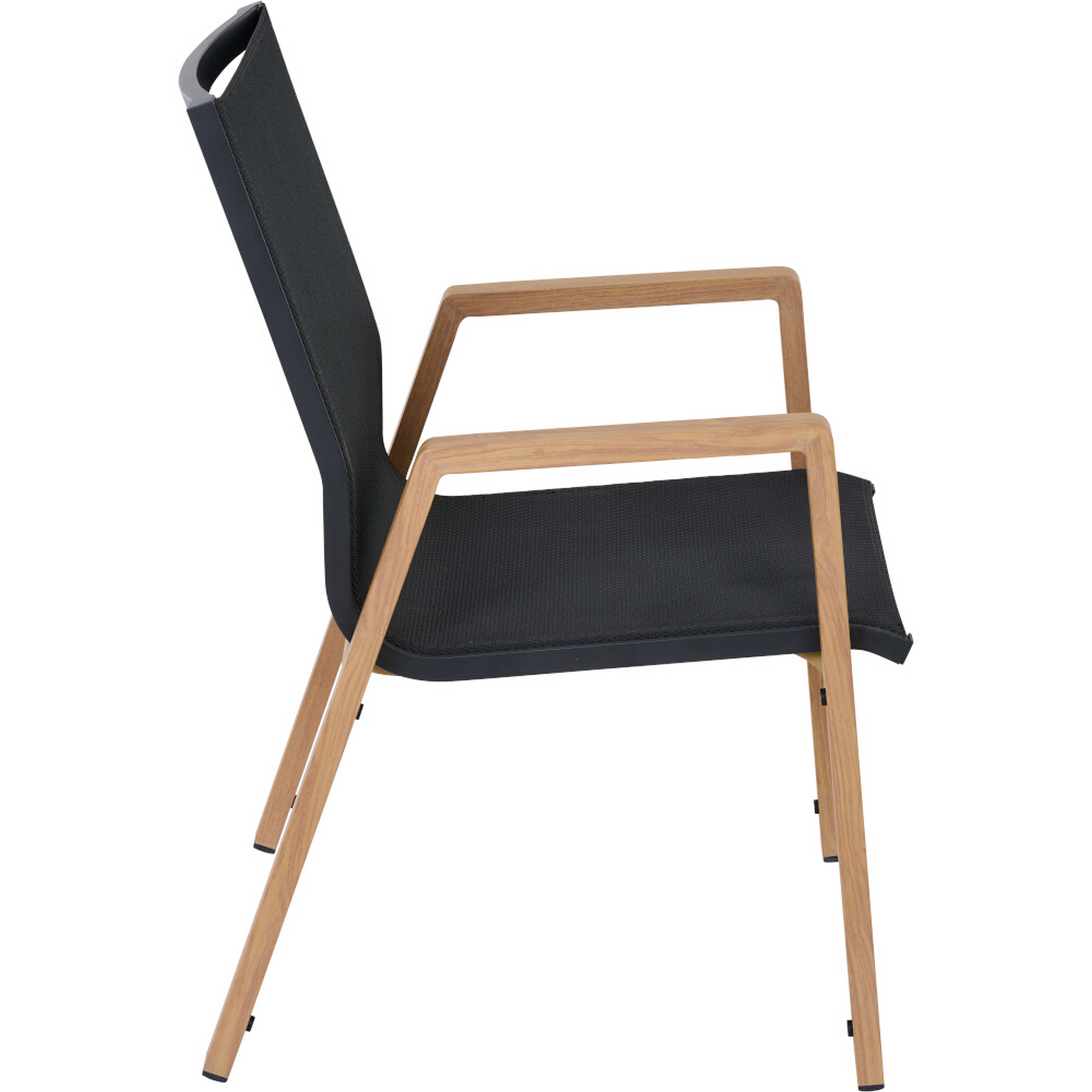 Stapelsessel 'Catania' teakfarben 47,5 x 92 x 56 cm