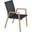 Gartenstuhl 'Catania' stapelbar Aluminium braun 57 x 92 x 56 cm