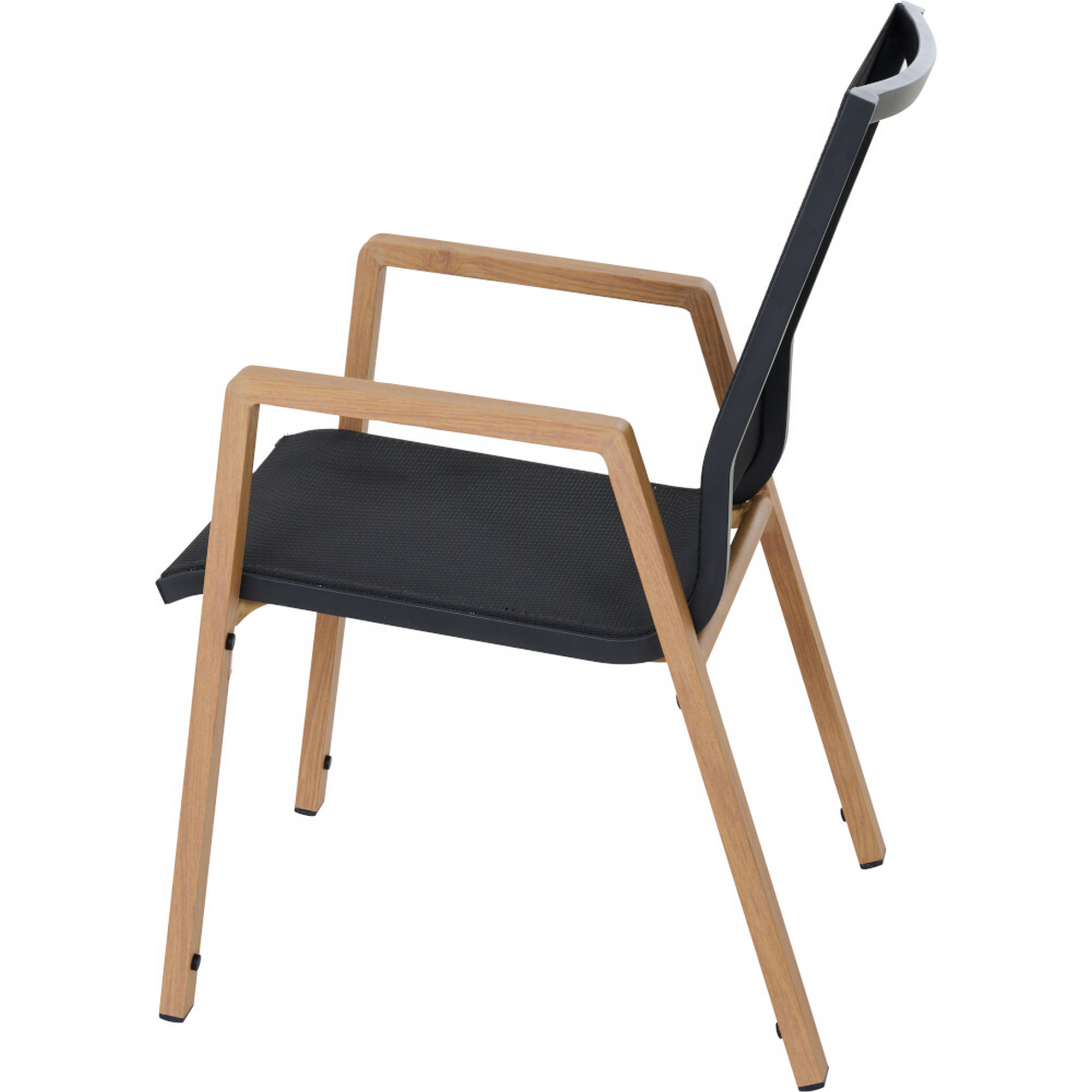 Stapelsessel 'Catania' teakfarben 47,5 x 92 x 56 cm