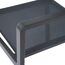 Gartenstuhl 'Leeds' stapelbar Aluminium anthrazit 54 x 88 x 58 cm