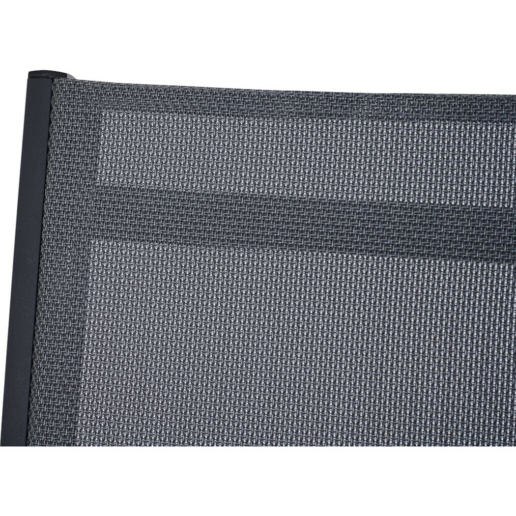 Gartenstuhl 'Tauro' stapelbar Aluminium anthrazit 62,8 x 99 x 70,5 cm