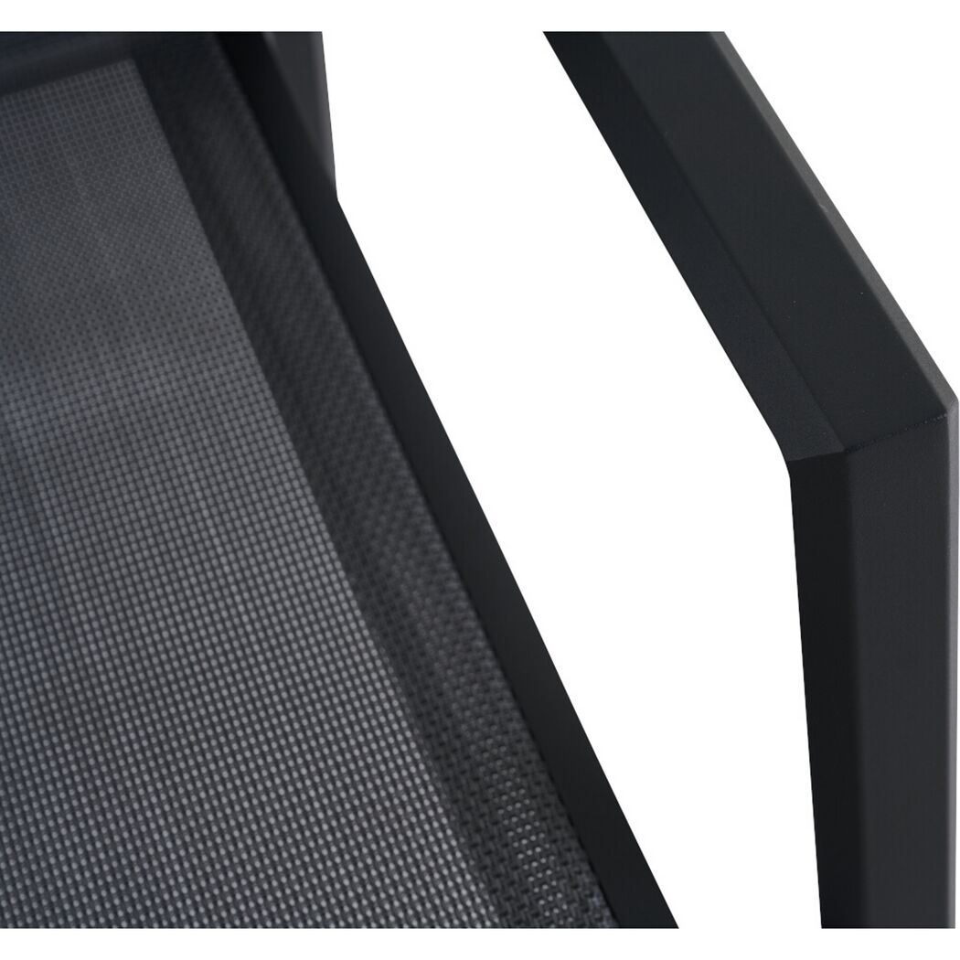 Gartenstuhl 'Tauro' stapelbar Aluminium anthrazit 62,8 x 99 x 70,5 cm