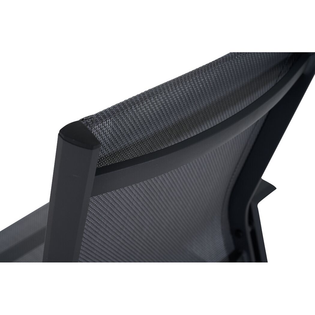 Gartenstuhl 'Tauro' stapelbar Aluminium anthrazit 62,8 x 99 x 70,5 cm