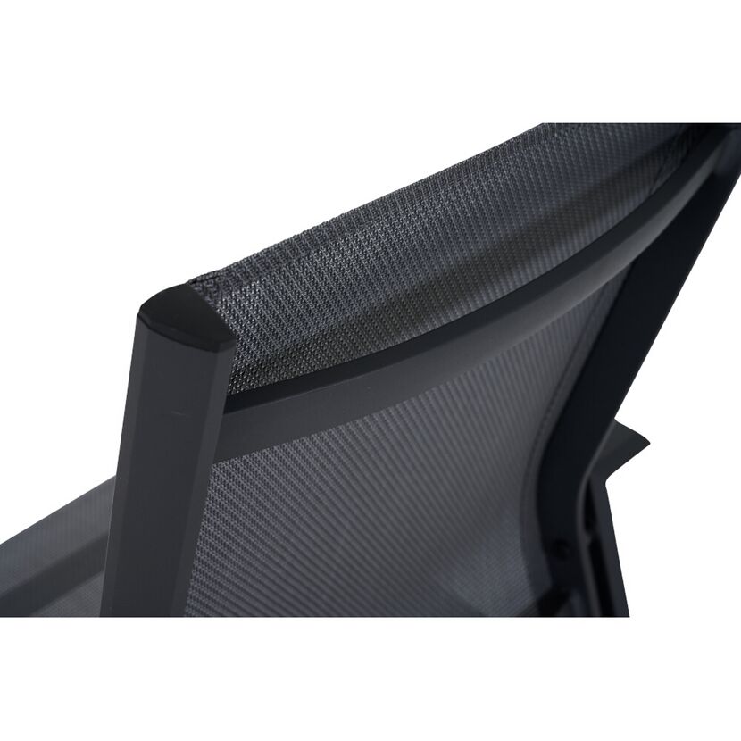Gartenstuhl 'Tauro' stapelbar Aluminium anthrazit 62,8 x 99 x 70,5 cm