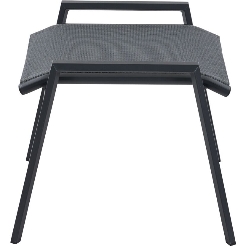 Gartenhocker 'Tauro' stapelbar Aluminium anthrazit 59 x 47 x 56,5 cm