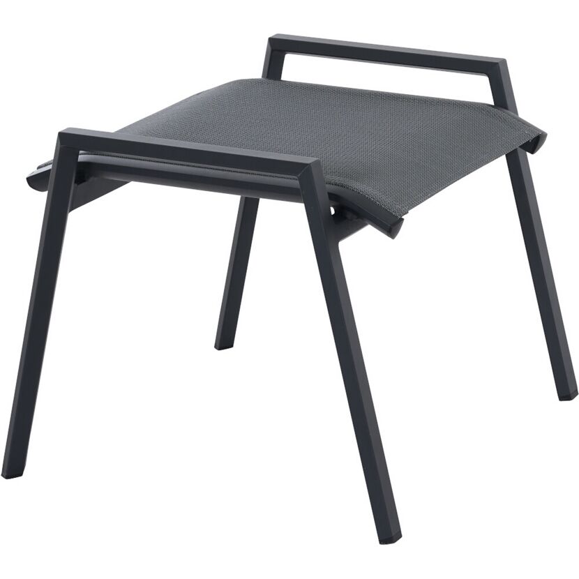 Gartenhocker 'Tauro' stapelbar Aluminium anthrazit 59 x 47 x 56,5 cm