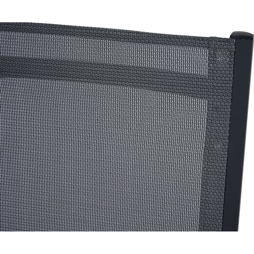 Gartenstuhl 'Tauro' klappbar Aluminium anthrazit 60,4 x 110 x 66 cm
