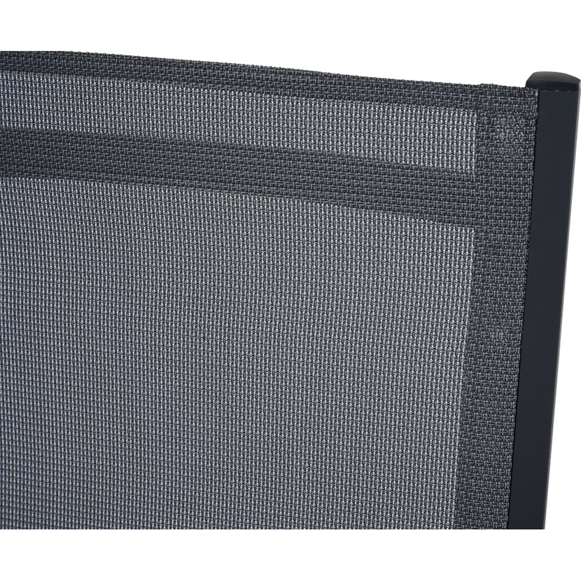 Gartenstuhl 'Tauro' klappbar Aluminium anthrazit 60,4 x 110 x 66 cm