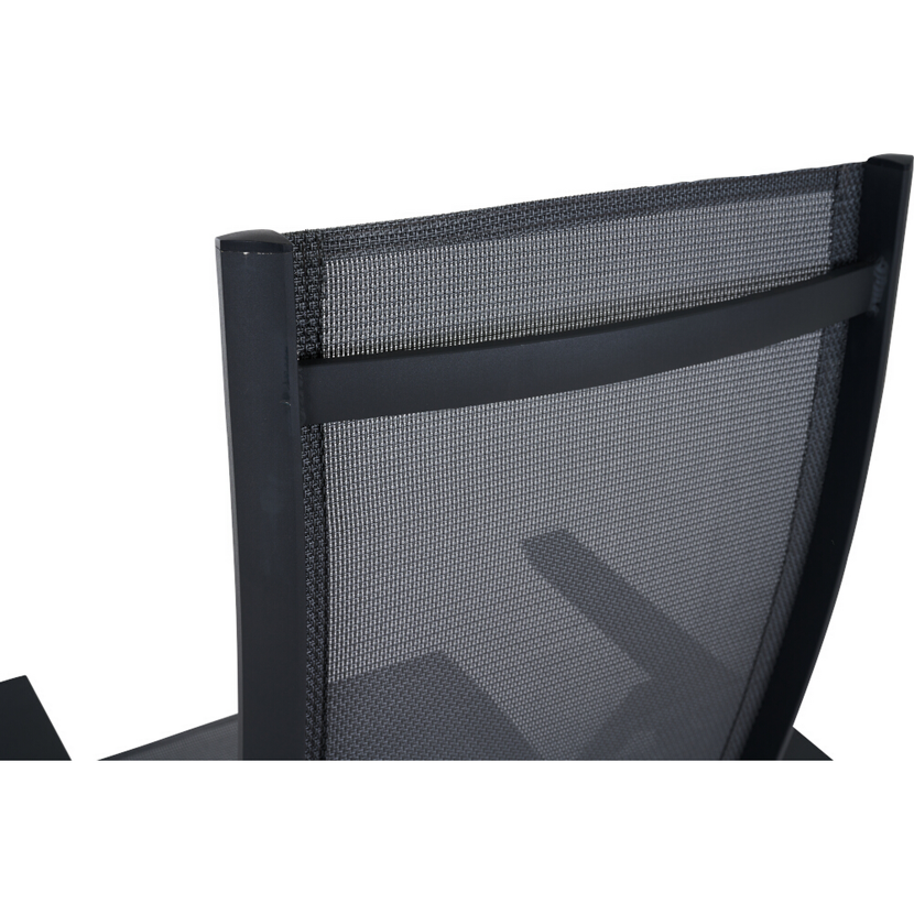 Gartenstuhl 'Tauro' klappbar Aluminium anthrazit 60,4 x 110 x 66 cm