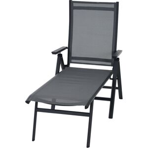 Klappliege 'Tauro' anthrazit/matt 55,5 x 113 x 182,5 cm