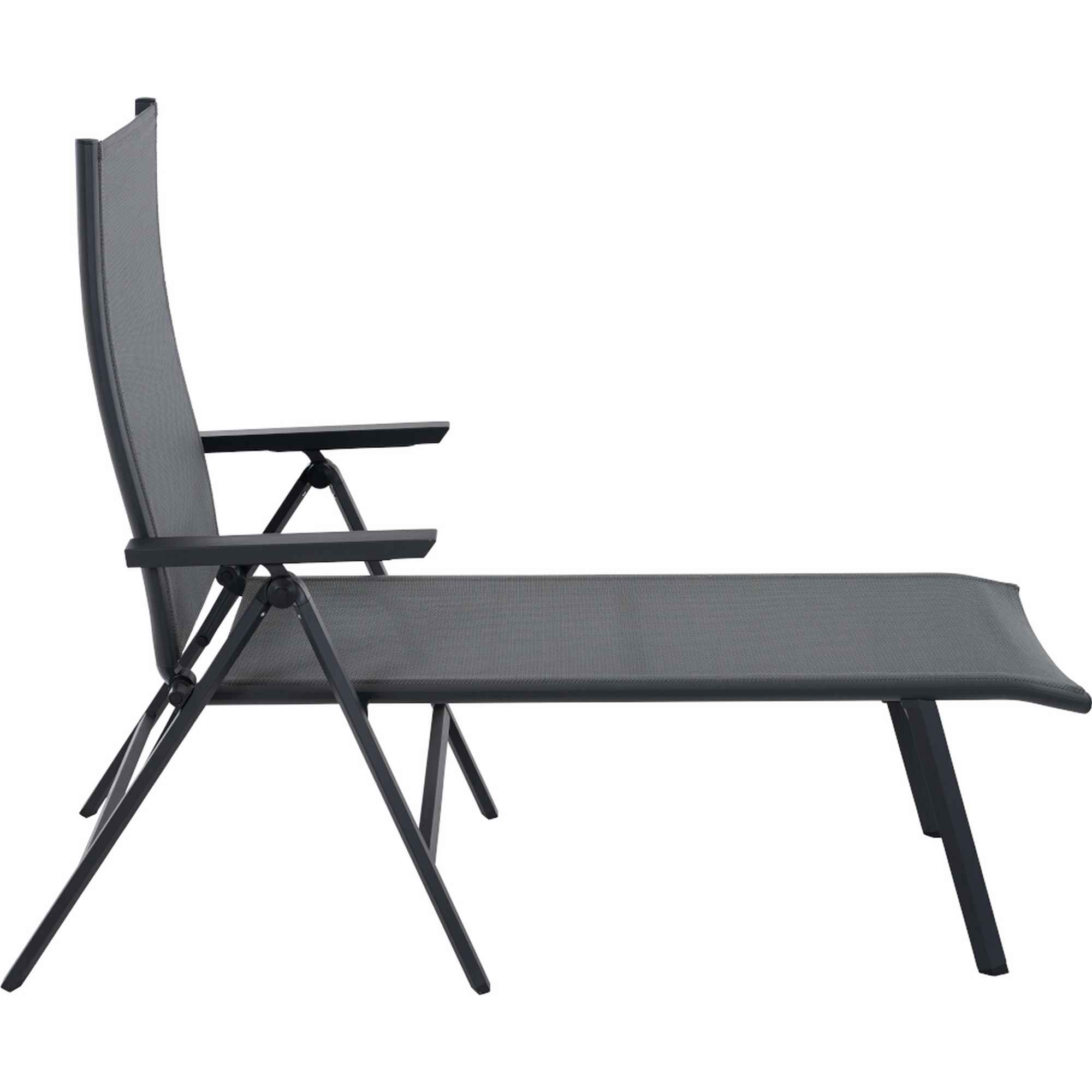 Klappliege 'Tauro' anthrazit/matt 55,5 x 113 x 182,5 cm
