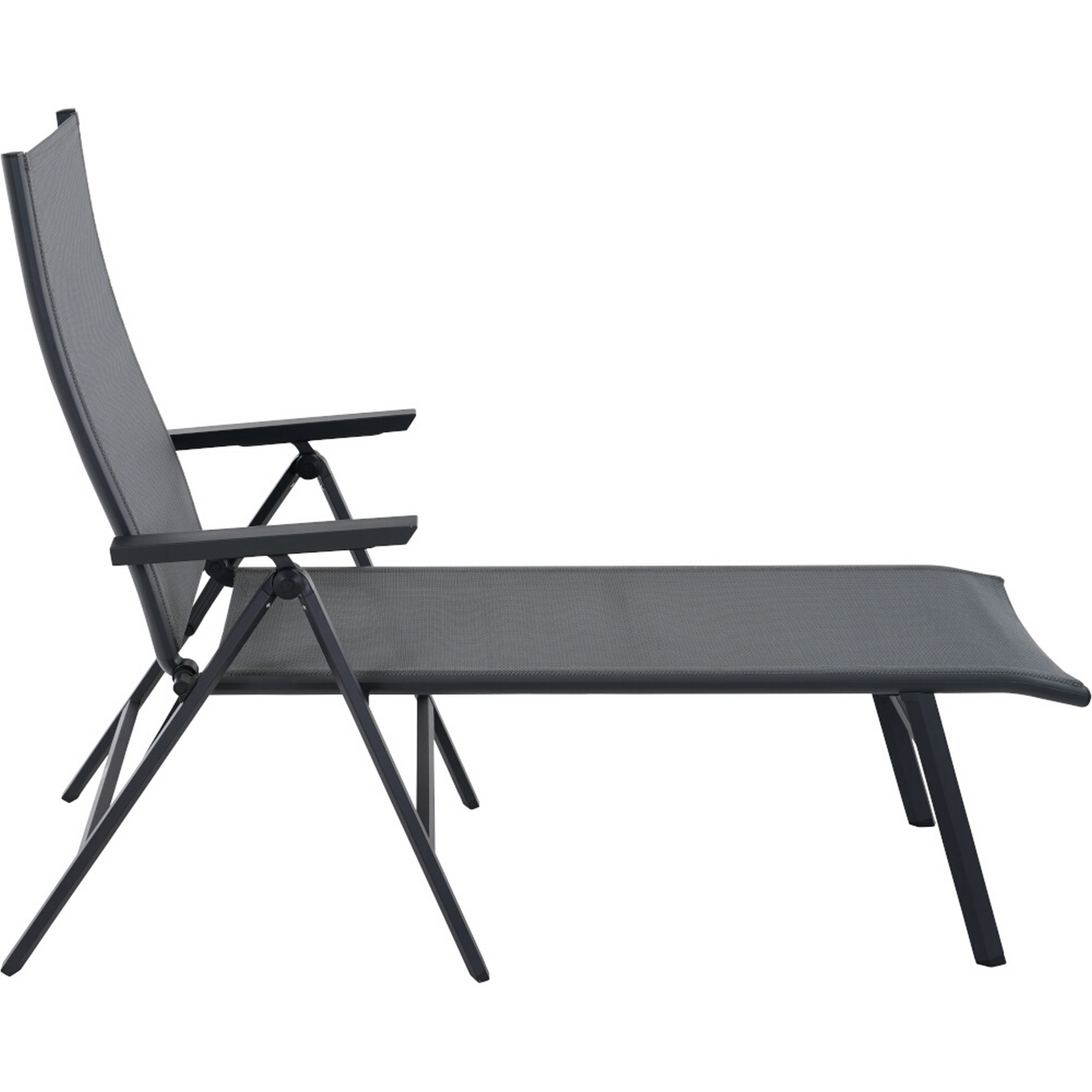 Klappliege 'Tauro' anthrazit/matt 55,5 x 113 x 182,5 cm