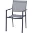 Gartenstuhl 'Leeds' stapelbar Aluminium anthrazit 54 x 88 x 54 cm