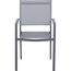 Gartenstuhl 'Leeds' stapelbar Aluminium anthrazit 54 x 88 x 54 cm