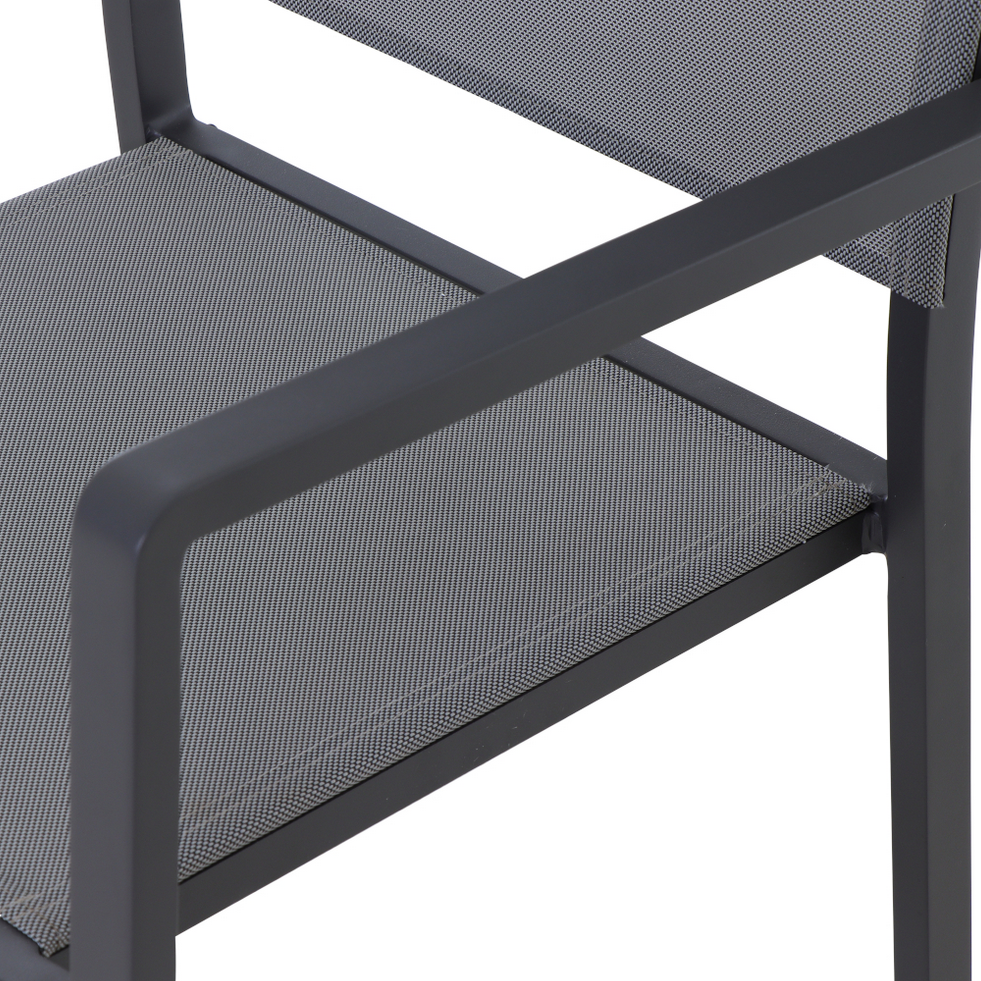 Stapelsessel 'Leeds' anthrazit/matt 48 x 88 x 54 cm