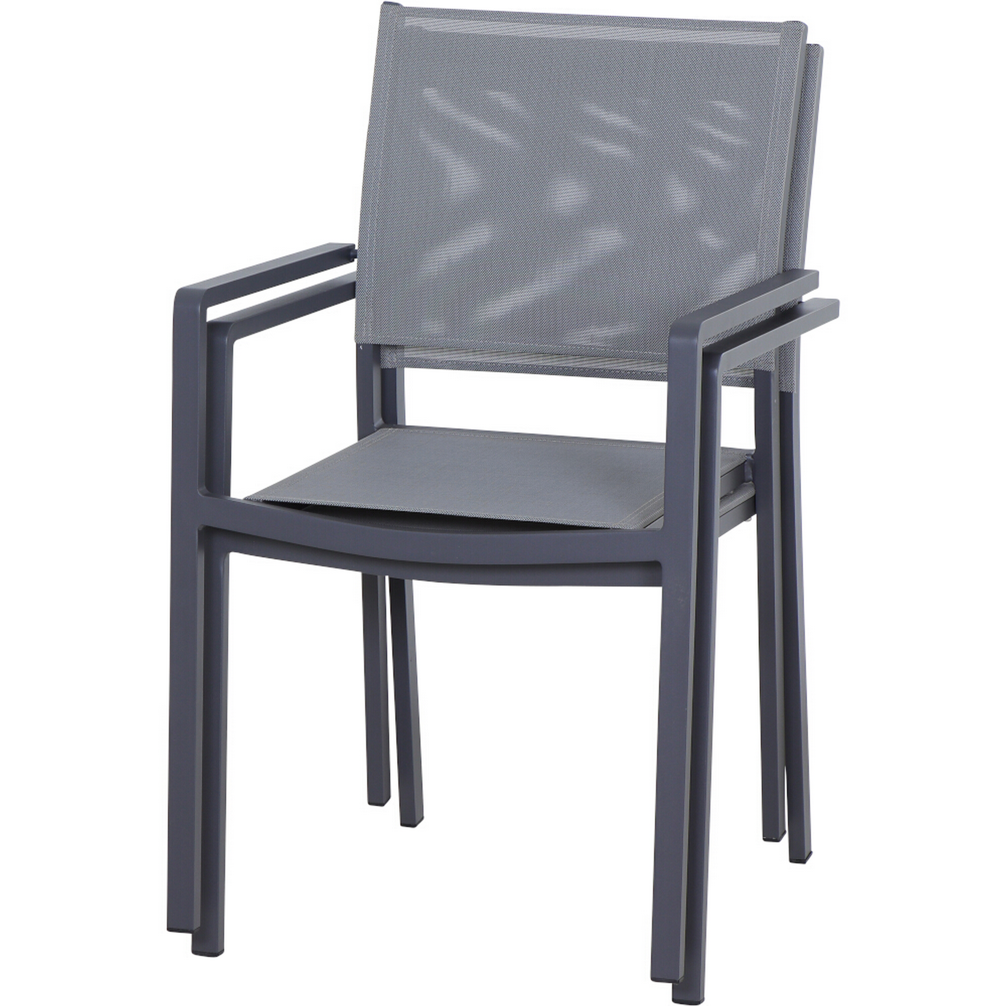 Stapelsessel 'Leeds' anthrazit/matt 48 x 88 x 54 cm