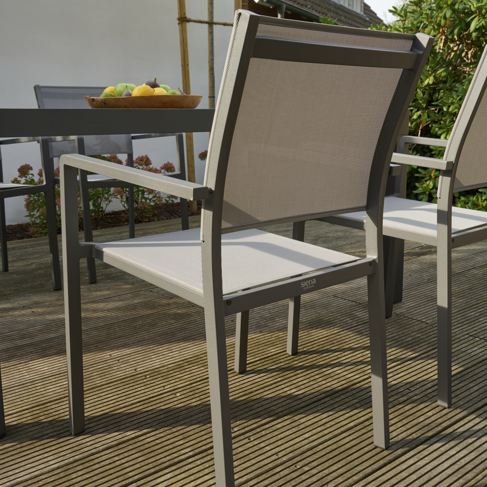 Stapelsessel 'Leeds' anthrazit/matt 48 x 88 x 54 cm