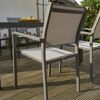 Gartenstuhl 'Leeds' stapelbar Aluminium anthrazit 54 x 88 x 54 cm