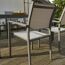 Gartenstuhl 'Leeds' stapelbar Aluminium anthrazit 54 x 88 x 54 cm