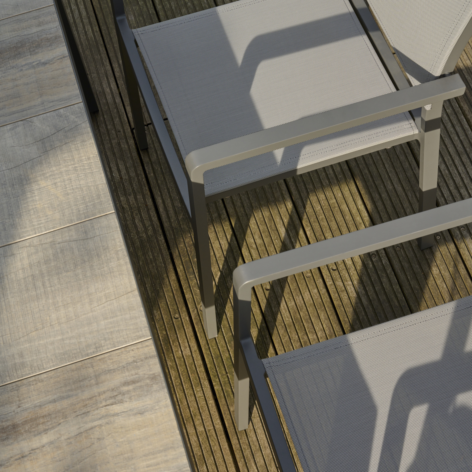 Stapelsessel 'Leeds' anthrazit/matt 48 x 88 x 54 cm