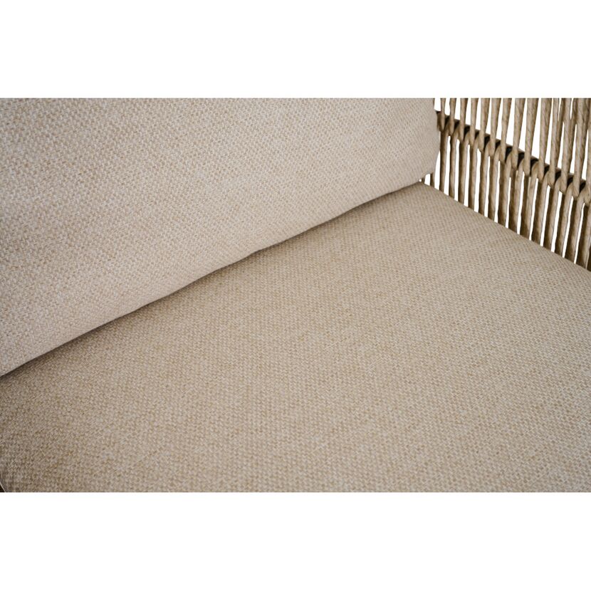 Gartensessel 'Kansas' Edelstahl/Aluminium taupe 60 x 85 x 70 cm