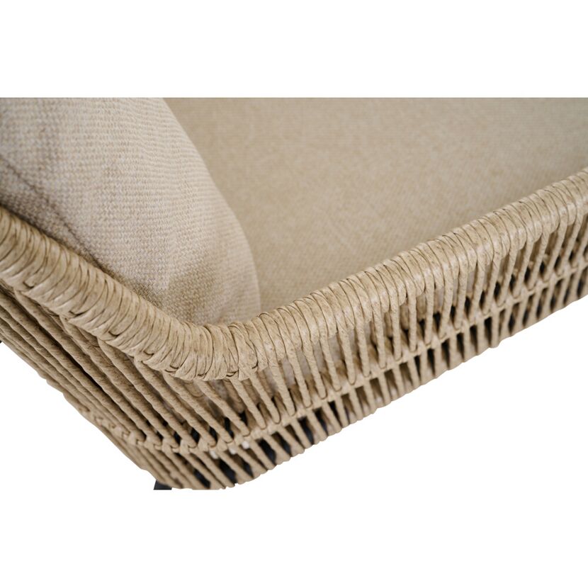 Gartensessel 'Kansas' Edelstahl/Aluminium taupe 60 x 85 x 70 cm