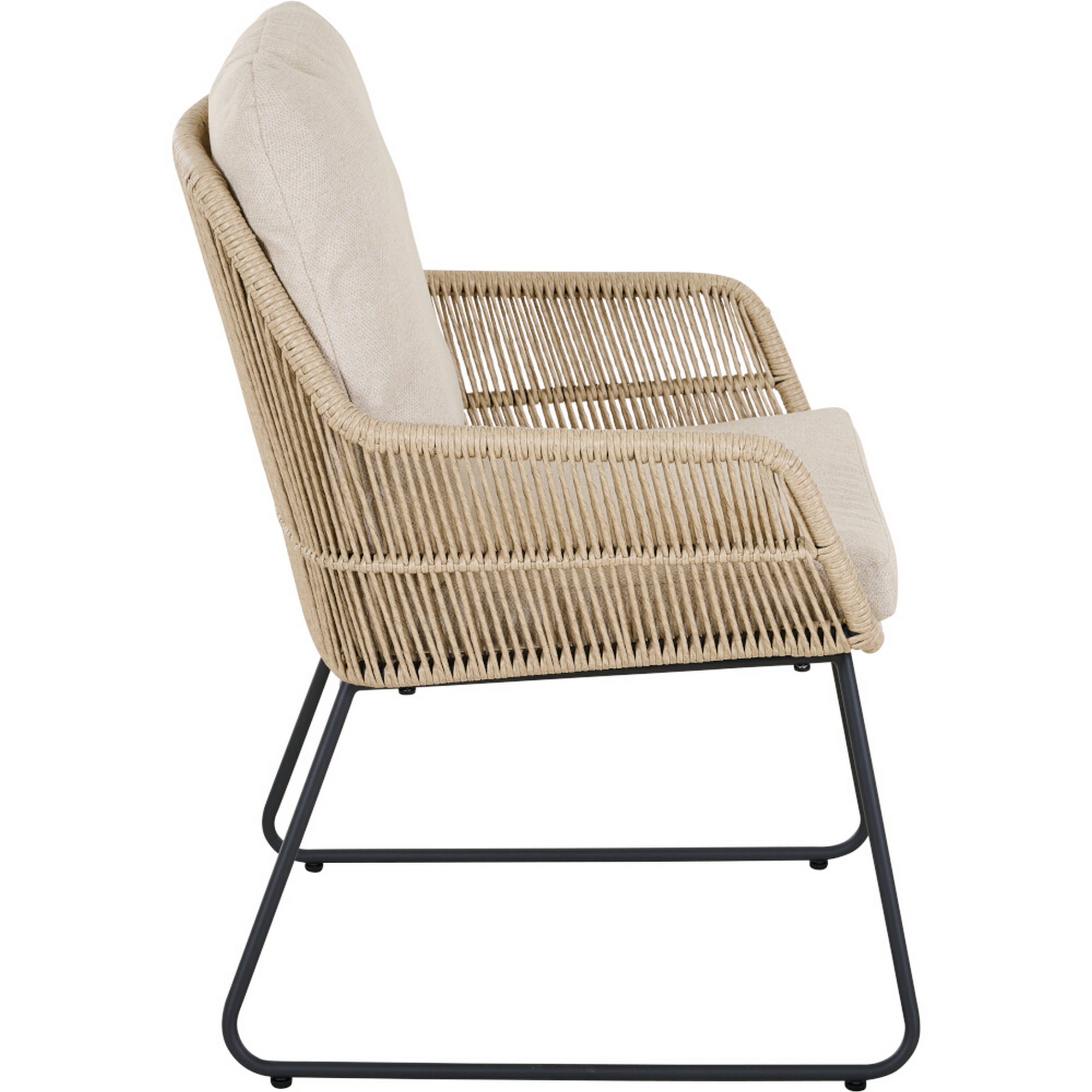 Sessel 'Kansas' taupe 47 x 85 x 70 cm