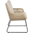 Sessel 'Kansas' taupe 47 x 85 x 70 cm