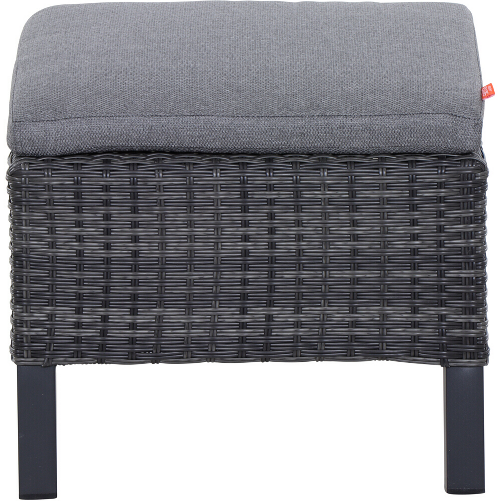 Hocker 'Taranto' anthrazit/matt 58,5 x 40 x 50 cm