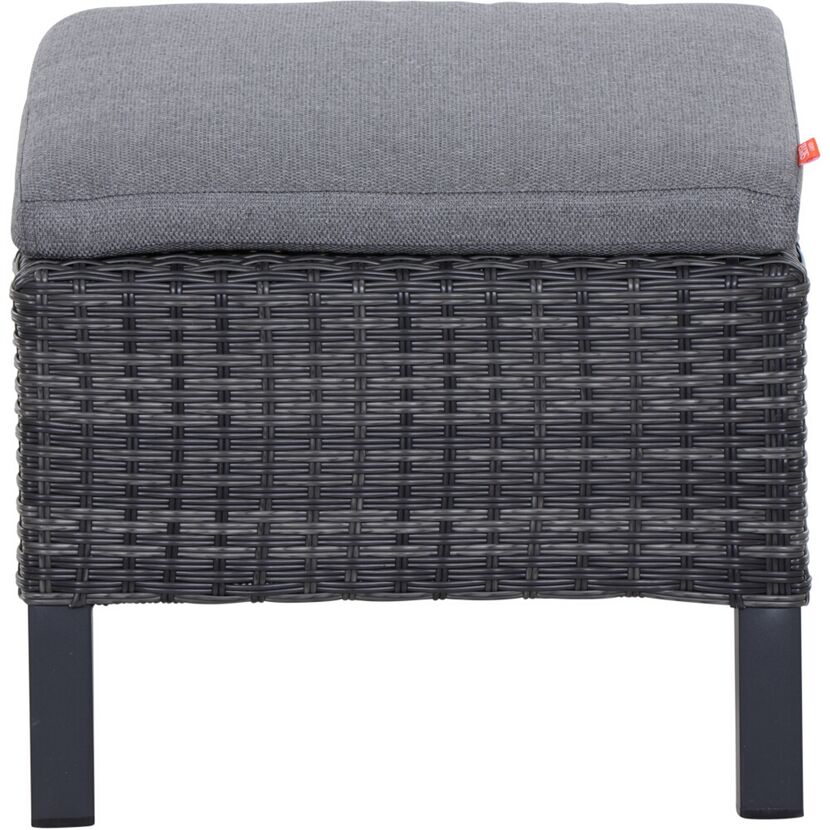 Gartenhocker 'Taranto' Aluminium blau/grau 54 x 40 x 50 cm