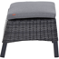 Hocker 'Taranto' anthrazit/matt 58,5 x 40 x 50 cm