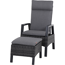 Hocker 'Taranto' anthrazit/matt 58,5 x 40 x 50 cm