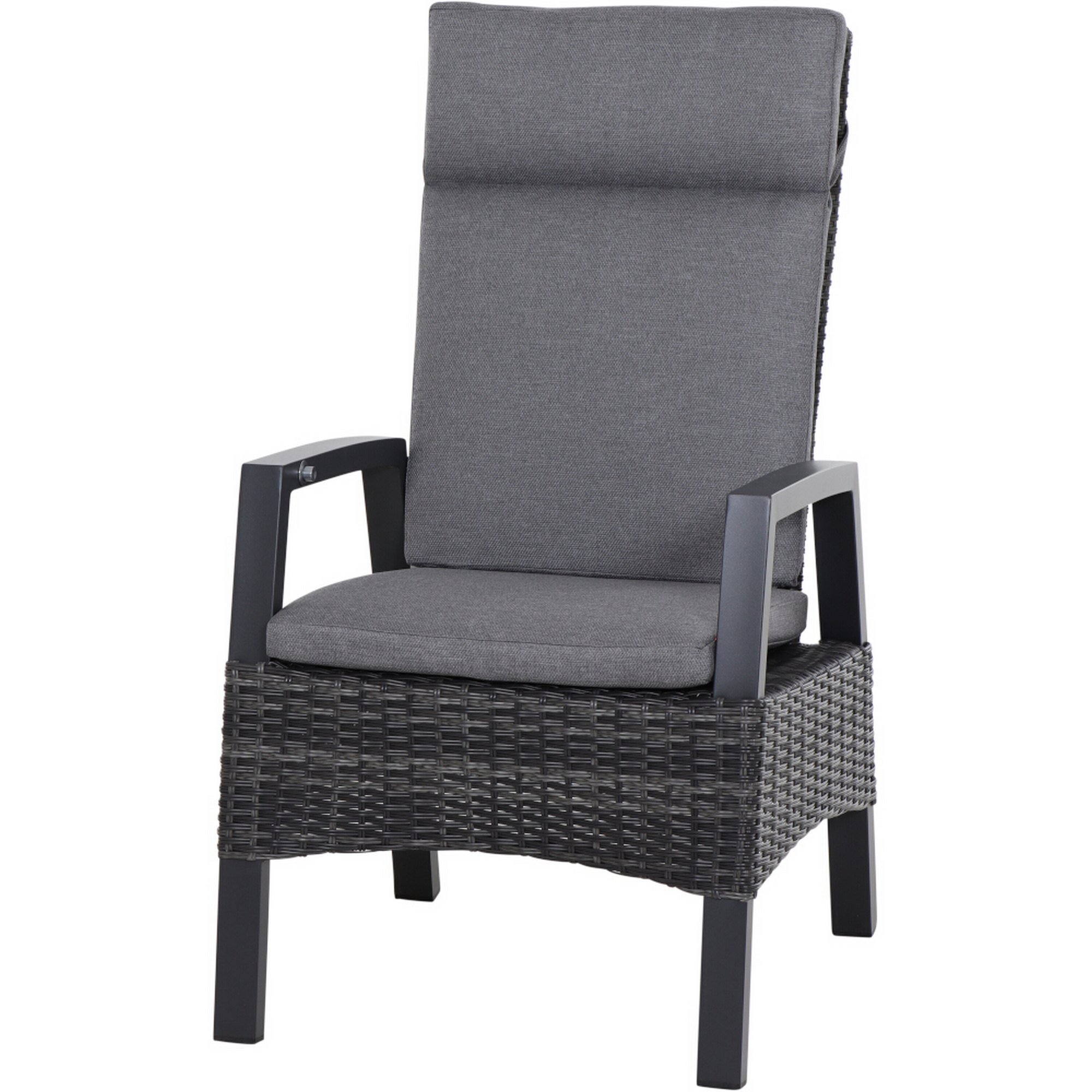 Sessel 'Taranto' anthrazit/matt 50 x 109 x 74 cm