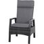 Gartensessel 'Taranto' Aluminium blau/grau 61 x 109 x 74 cm