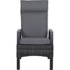 Gartensessel 'Taranto' Aluminium blau/grau 61 x 109 x 74 cm
