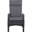 Gartensessel 'Taranto' Aluminium blau/grau 61 x 109 x 74 cm