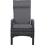 Sessel 'Taranto' anthrazit/matt 50 x 109 x 74 cm