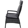 Gartensessel 'Taranto' Aluminium blau/grau 61 x 109 x 74 cm