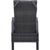 Gartensessel 'Taranto' Aluminium blau/grau 61 x 109 x 74 cm