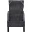 Gartensessel 'Taranto' Aluminium blau/grau 61 x 109 x 74 cm