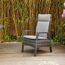 Gartensessel 'Taranto' Aluminium blau/grau 61 x 109 x 74 cm