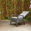 Gartensessel 'Taranto' Aluminium blau/grau 61 x 109 x 74 cm