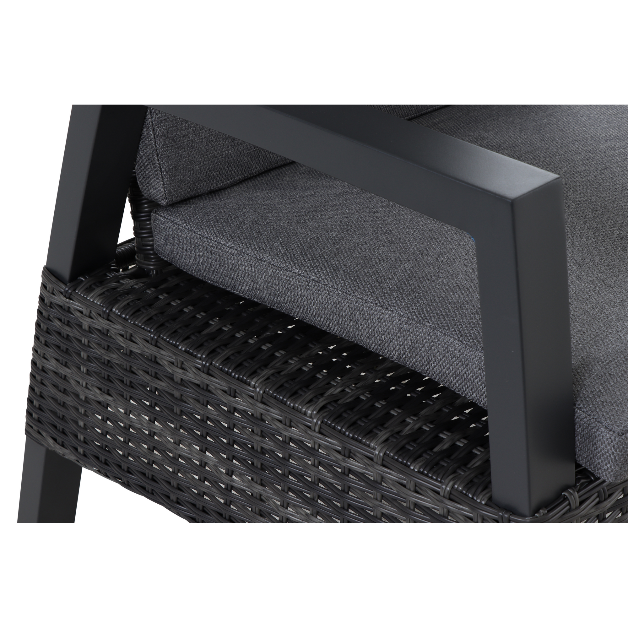 Sessel 'Taranto' anthrazit/matt 50 x 109 x 74 cm