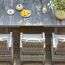 Gartensessel 'Taranto' Aluminium blau/grau 61 x 109 x 74 cm