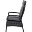 Sessel 'Taranto' anthrazit/matt 50 x 109 x 74 cm