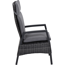Sessel 'Taranto' anthrazit/matt 50 x 109 x 74 cm